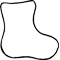 Christmas boot pattern