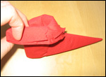 Imp slipper folding, step 10