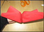 Imp slipper folding, step 6